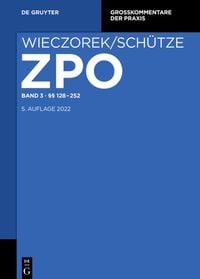 Produktbild: Zivilprozessordnung und Nebengesetze / &sect;&sect; 128-252