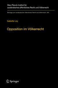 Produktbild: Opposition im V&ouml;lkerrecht