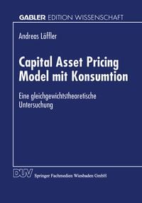 Produktbild: Capital Asset Pricing Model mit Konsumtion