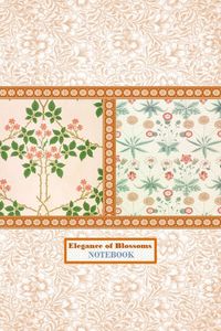 Produktbild: Elegance of Blossoms NOTEBOOK [ruled Notebook/Journal/Diary to write in, 60 sheets, Medium Size (A5) 6x9 inches]