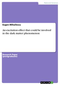 Produktbild: An excitation effect that could be involved in the dark matter phenomenon