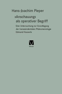 Produktbild: &raquo;Anschauung&laquo; als operativer Begriff