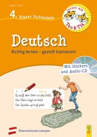 Produktbild: Lernen mit Teo und Tia Deutsch &ndash; 4. Klasse Volksschule mit CD