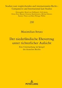 Produktbild: Der niederlaendische Ehevertrag unter richterlicher Aufsicht
