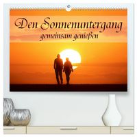 Produktbild: Den Sonnenuntergang gemeinsam genie&szlig;en (hochwertiger Premium Wandkalender 2027 DIN A2 quer), Kunstdruck in Hochglanz