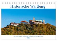 Produktbild: Historische Wartburg (Tischkalender 2026 DIN A5 quer), CALVENDO Monatskalender