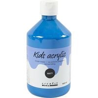 Produktbild: Creativ Company Acrylfarbe Matt, Prim&auml;rblau, 500 ml/ 1 Fl.