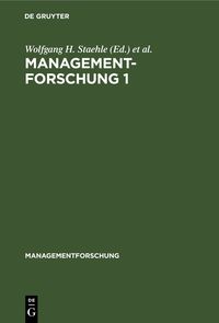 Produktbild: Managementforschung 1