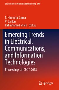 Produktbild: Emerging Trends in Electrical, Communications, and Information Technologies