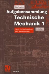 Produktbild: Aufgabensammlung Technische Mechanik 1