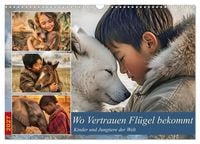 Produktbild: Wo Vertrauen Fl&uuml;gel bekommt - Kinder und Jungtiere der Welt (Wandkalender 2027 DIN A3 quer), CALVENDO Monatskalender
