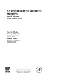 Produktbild: An Introduction to Stochastic Modeling, Student Solutions Manual (e-only)