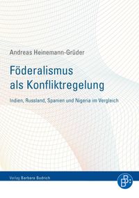 Produktbild: F&ouml;deralismus als Konfliktregelung