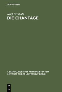 Produktbild: Die Chantage