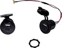 Produktbild: HP Autozubeh&ouml;r Dual USB+C Einbausteckdose