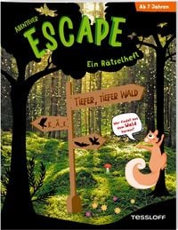 Produktbild: Abenteuer Escape. Ein R&auml;tselheft. Tiefer, tiefer Wald - Wer findet aus dem Wald hinaus?