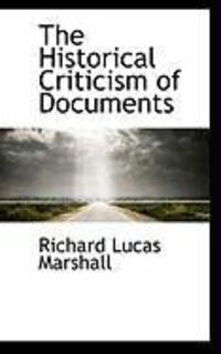 Produktbild: The Historical Criticism of Documents