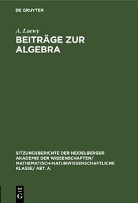 Produktbild: Beitr&auml;ge zur Algebra