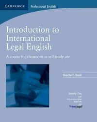 Produktbild: Intro To Intl Legal English Te