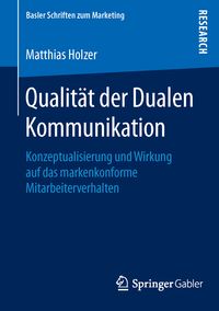 Produktbild: Qualit&auml;t der Dualen Kommunikation