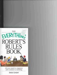 Produktbild: The Everything Robert's Rules Book: All You Need to Organize and Conduct a Meeting