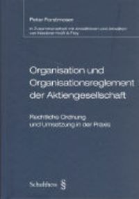 Produktbild: Organisation und Organisationsreglement der Aktiengesellschaft