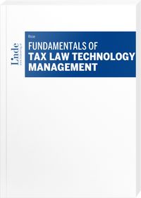 Produktbild: Fundamentals of Tax Law Technology Management