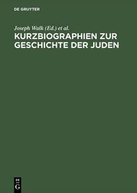 Produktbild: Kurzbiographien zur Geschichte der Juden