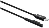 Produktbild: Manhattan USB-Kabel USB-C&reg; Stecker, Surface Connect-Stecker 1.80 m Schwarz 353632