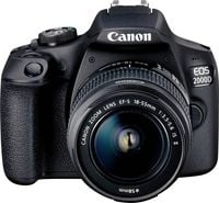 Produktbild: Canon EOS 2000D Kit 18-55 mm DC III Digitale Spiegelreflexkamera EF-S 18-55 mm IS III 24.1 Megapixel Schwarz Optischer Sucher, mit eingebautem Blitz,