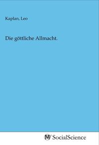 Produktbild: Die g&ouml;ttliche Allmacht.