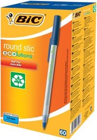 Produktbild: BIC Kugelschreiber ECOlutions Round Stic 0.4mm blau, 60er Set
