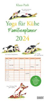 Bild vom Artikel Yoga für Kühe Familienplaner 2024 – Wandkalender – Familien-Kalender mit 6 Spalten – Format 22 x 49,5 cm vom Autor 