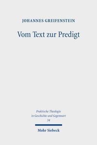 Produktbild: Greifenstein, J: Vom Text zur Predigt