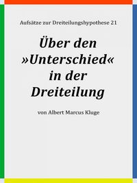 Produktbild: &Uuml;ber den &raquo;Unterschied&laquo; in der Dreiteilung
