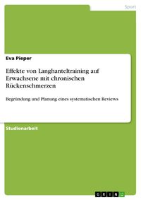 Produktbild: Effekte von Langhanteltraining auf Erwachsene mit chronischen R&uuml;ckenschmerzen