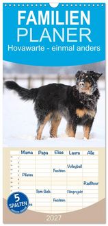Produktbild: Familienplaner 2027 - Hovawarte - einmal anders mit 5 Spalten (Wandkalender, 21 x 45 cm) CALVENDO