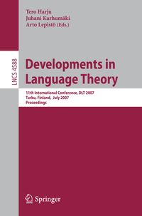 Produktbild: Developments in Language Theory