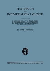 Produktbild: Handbuch der Individualpsychologie