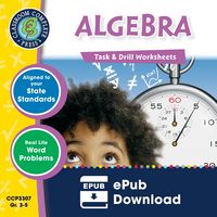 Produktbild: Algebra - Task & Drill Sheets Gr. 3-5