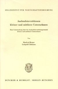 Produktbild: Auslandsinvestitionen kleiner und mittlerer Unternehmen.