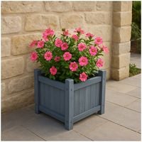 Produktbild: HTI-Living Pflanztrog Pflanzk&uuml;bel Heidi 1 Small Grau Pflanztrog Pflanzk&uuml;bel Heidi 1 Small Grau