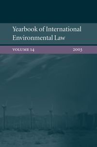 Produktbild: Yearbook of International Environmental Law: Volume 14 2003