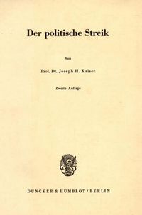 Produktbild: Der politische Streik.
