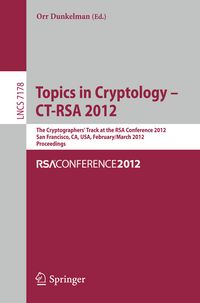 Produktbild: Topics in Cryptology - CT-RSA 2012