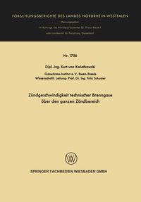 Produktbild: Z&uuml;ndgeschwindigkeit technischer Brenngase &uuml;ber den ganzen Z&uuml;ndbereich