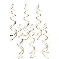 Produktbild: Spiral Luftschlangen, Gold Matt