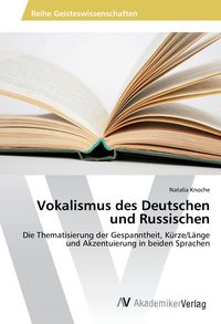 Produktbild: Vokalismus des Deutschen und Russischen