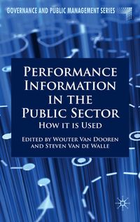 Produktbild: Performance Information in the Public Sector