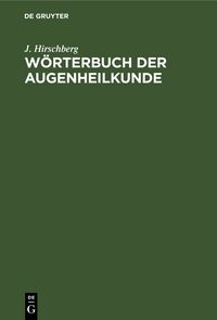 Produktbild: W&ouml;rterbuch der Augenheilkunde